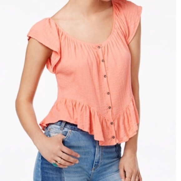 Free people• off the shoulder ruffle top flutter - Picture 5 of 8